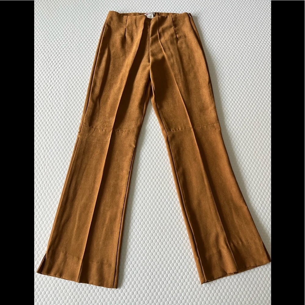 EUC caramel suede pants
